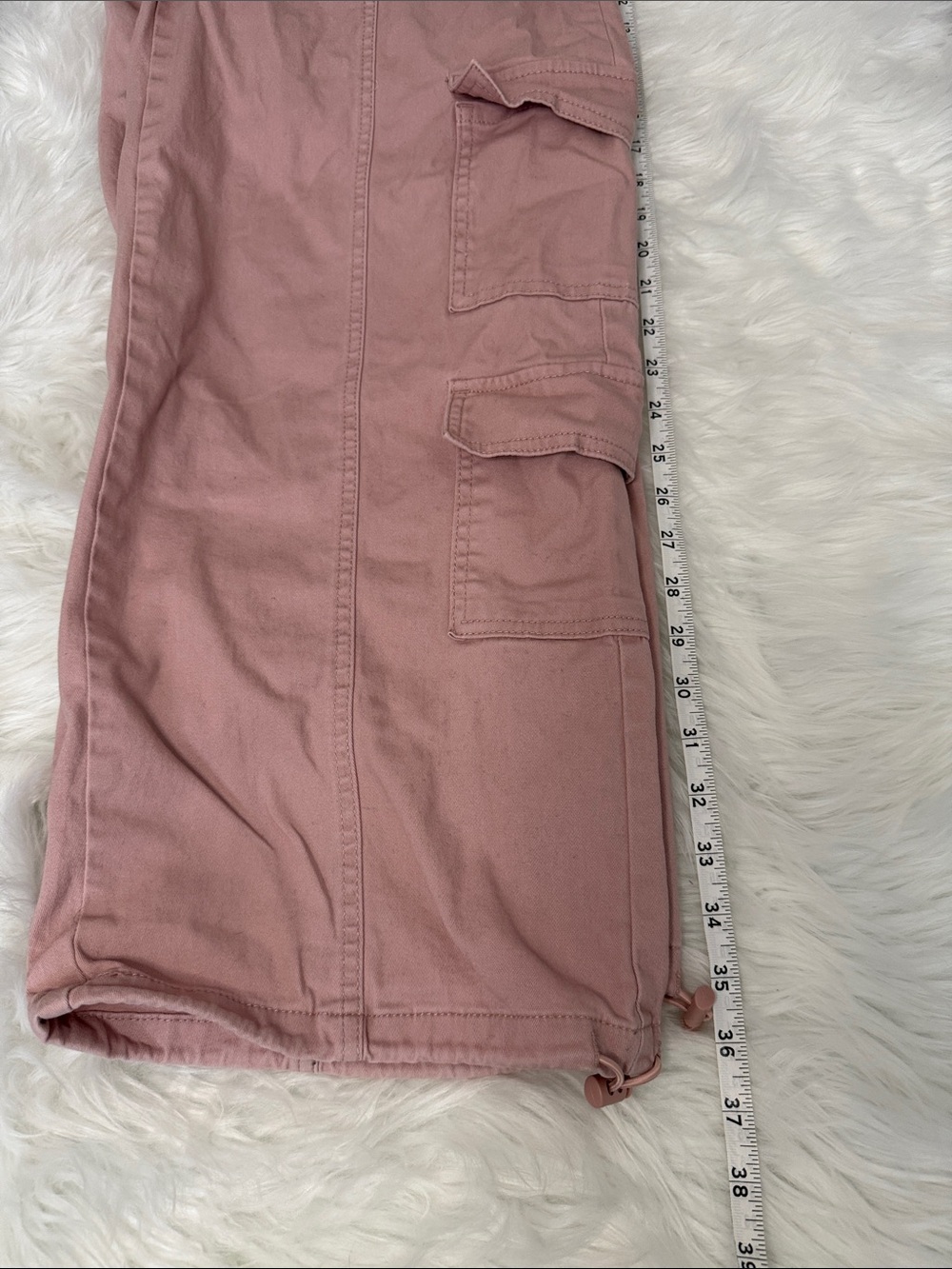 Celebrity Pink Cargo Pants Women’s Medium Pink Utility Pants Straight Leg Y2K - Picture 9 of 10